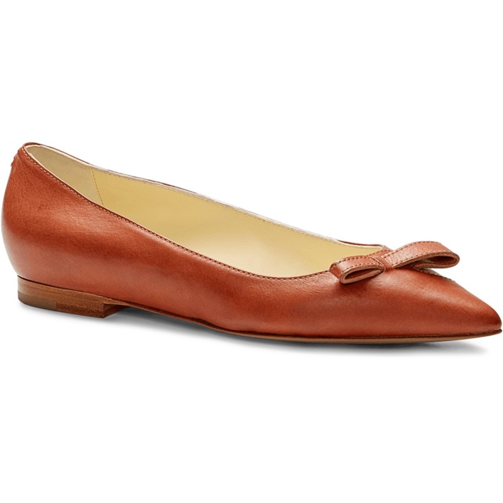 Sarah Flint Natalie flat, saddle vachetta, size 38.5